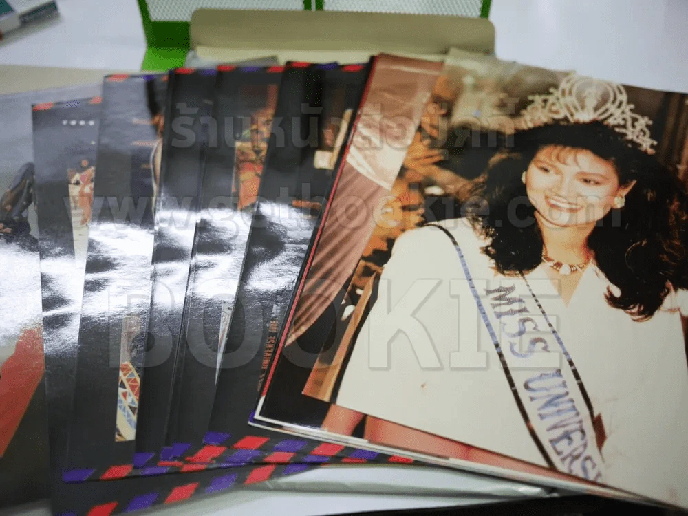 Miss Universe 1988 Pornthip Narkhirankanok โปสการ์ดภาพสี 24 ใบ รูปที่ 2