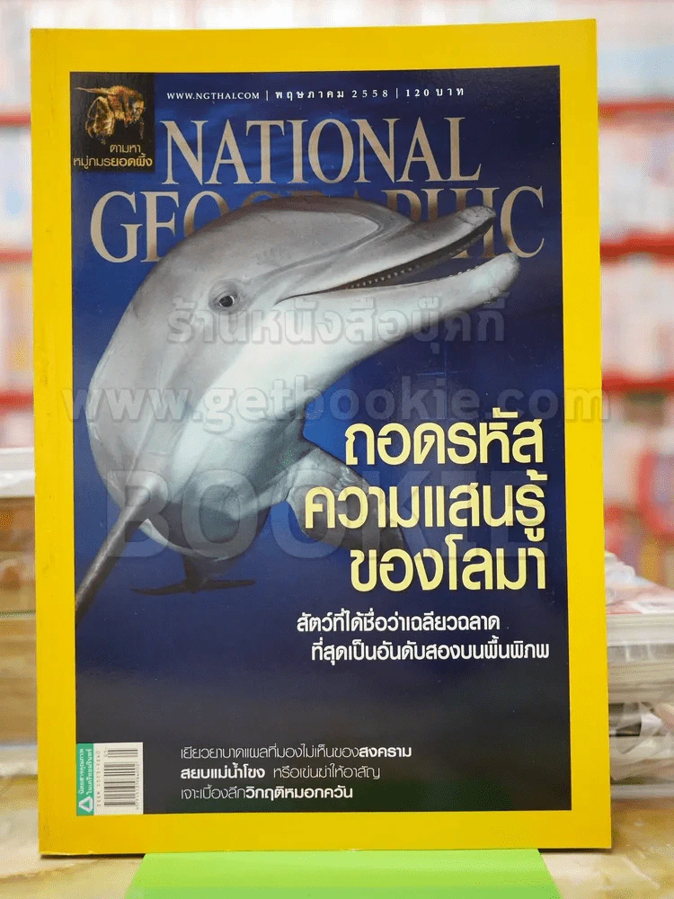 National Geographic พ.ค.2558 ถอดรหัสความแสนรู้ของโลมา รูปที่ 1