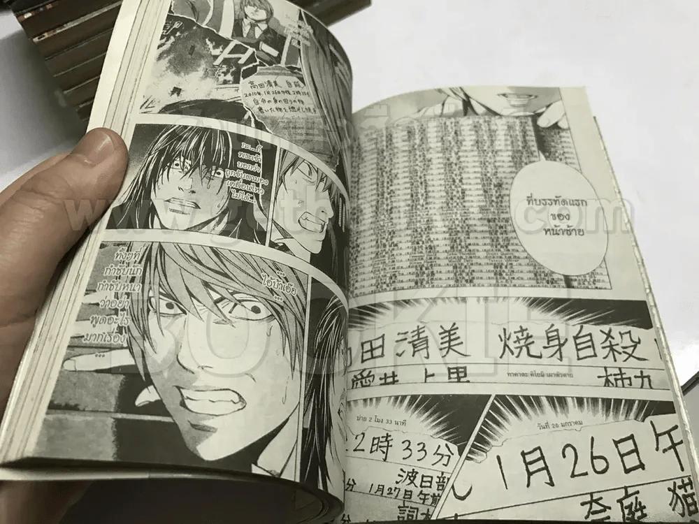 DeathNote 12 เล่มจบ (รหัสสินค้า 29298) เล่ม 12 สภาพบวมน้ำ รูปที่ 9