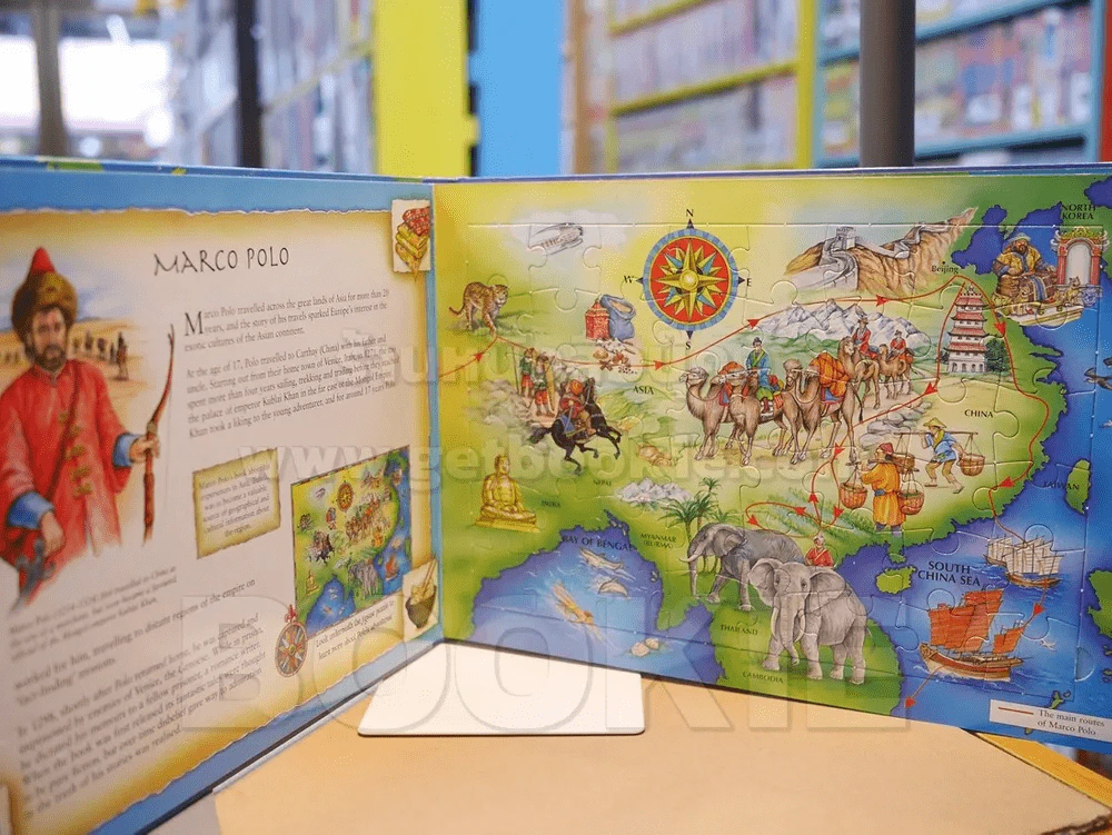 Explorers Great Journeys of Exploration JIGSAW BOK รูปที่ 2