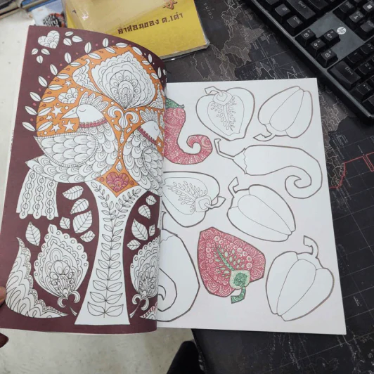 พลังสีบำบัด colour THERAPY COLOURING BOOK รูปที่ 11