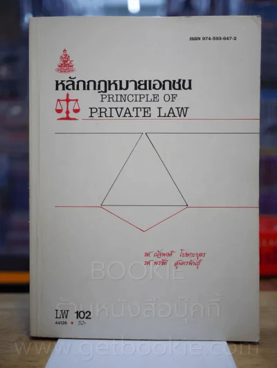 หลักกฎหมายเอกชน LW 102 ม.รามคำแหง (มีรอยขีดเขียน) รูปที่ 1
