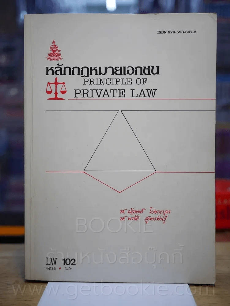 หลักกฎหมายเอกชน LW 102 ม.รามคำแหง (มีรอยขีดเขียน) รูปที่ 1