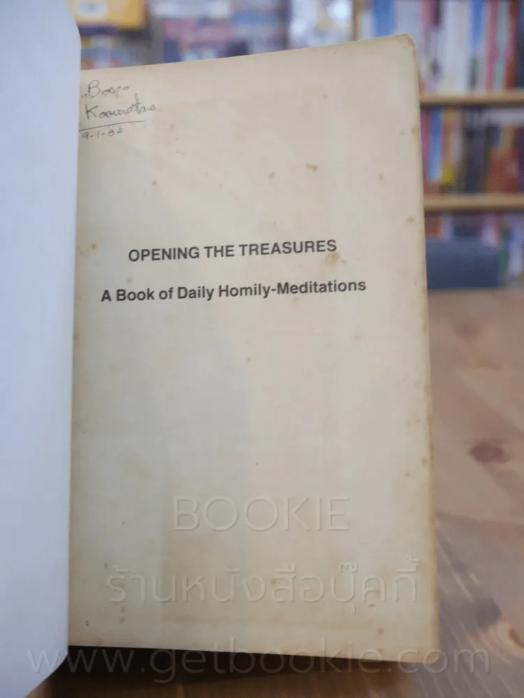 Opening The Treasures a Book of Daily Homily - Meditations รูปที่ 4
