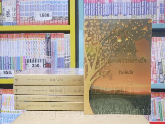 นวนิยายชุด ลูกไม้ของพ่อ ในม่านเมฆ  ลูกหนี้ที่รัก หัวใจใกล้รุ่ง ใต้ร่มใบภักดิ์ แสงดาวกลางเดือน 5 เล่ม รูปที่ 1