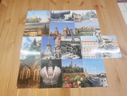 โปสการ์ด Moscow Kremlin ขนาด 11.5 X 16.5 cm รูปที่ 2