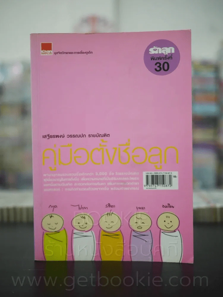 คู่มือตั้งชื่อลูก โดย เสฐียรพงษ์ วรรณปก รูปที่ 1