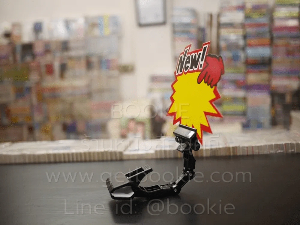 คลิปหนีบป้ายราคา งอและหมุนได้ สีดำ รูปที่ 4