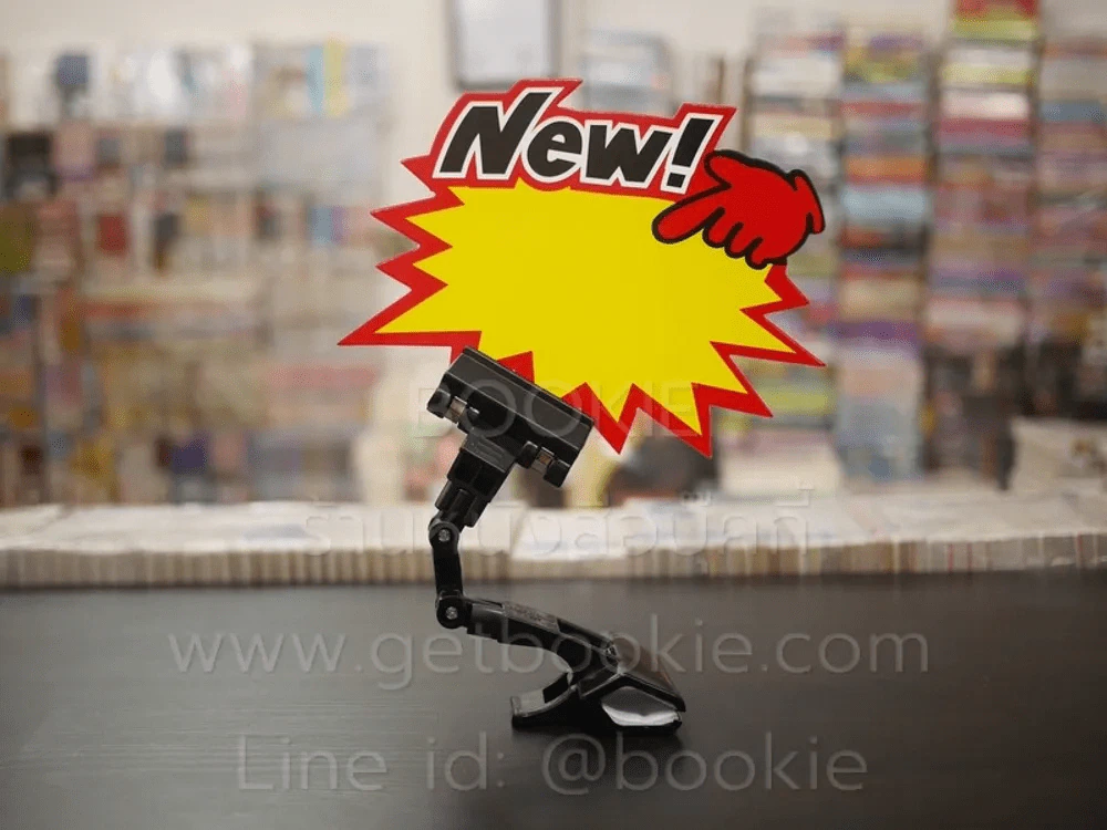 คลิปหนีบป้ายราคา งอและหมุนได้ สีดำ รูปที่ 5