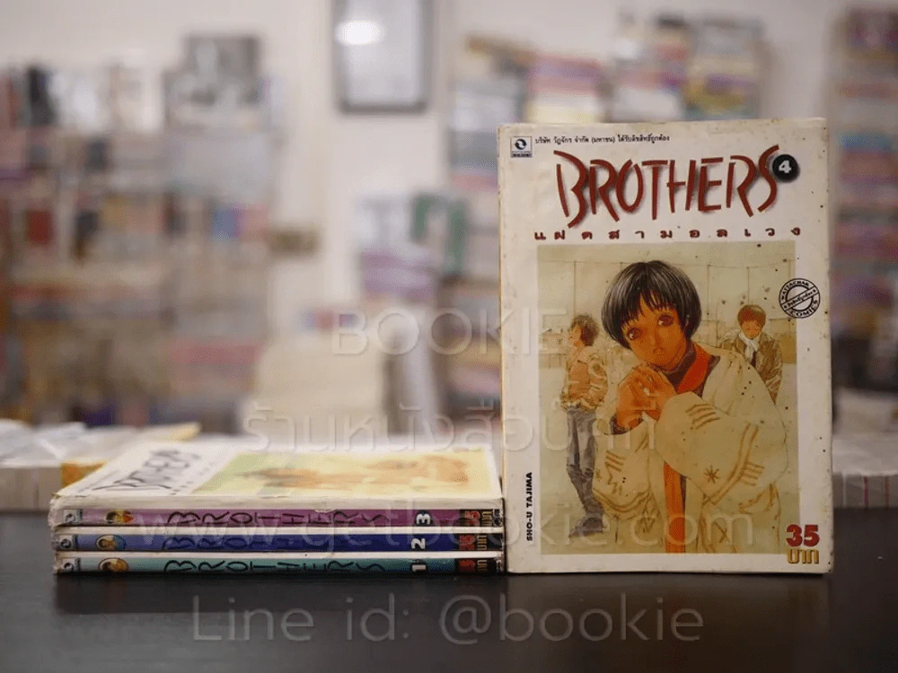 แฝดสามอลเวง Brothers 4 เล่มจบ (มีคราบที่ปกน้ำทุกเล่ม) รูปที่ 1