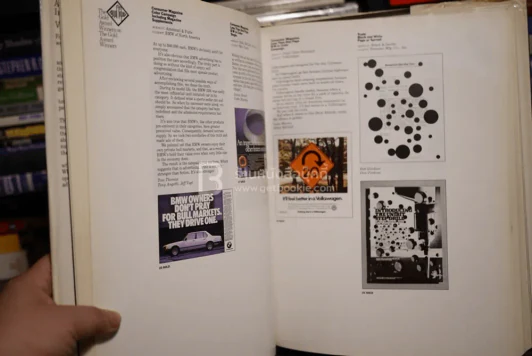 1985 The One Show : Volume 6 Vintage Graphic Design Advertising Book Retro 1980s รูปที่ 9