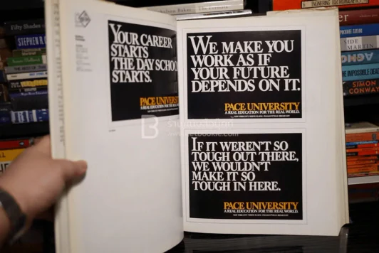 1985 The One Show : Volume 6 Vintage Graphic Design Advertising Book Retro 1980s รูปที่ 7