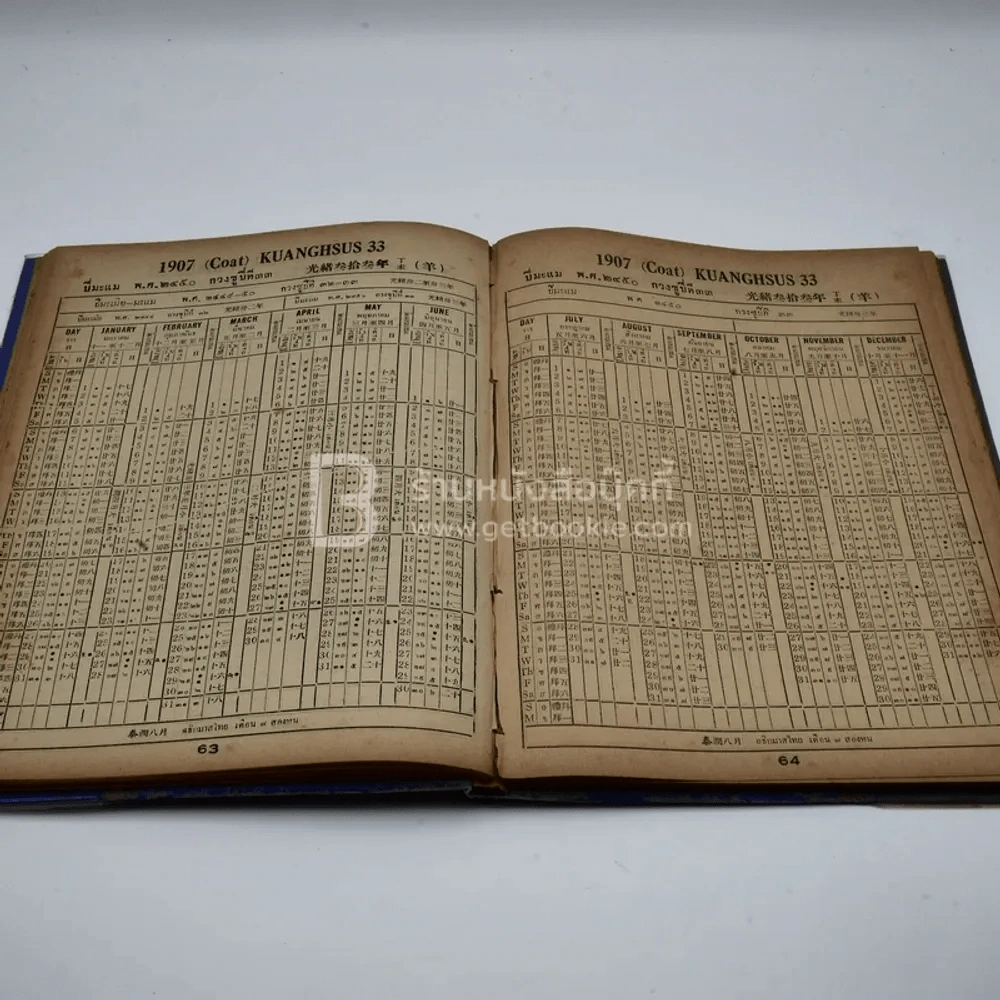 ปฏิทินสากล ไทย-จีน-ฝรั่ง เทียบ 3 ภาษา 75 ปี ตั้งแต่ พ.ศ.2419 ถึง 2493 ค.ศ.1951 ของ ร.เลี่ยมเพ็ชร์รัตน์และช.ประกอบผล รูปที่ 6