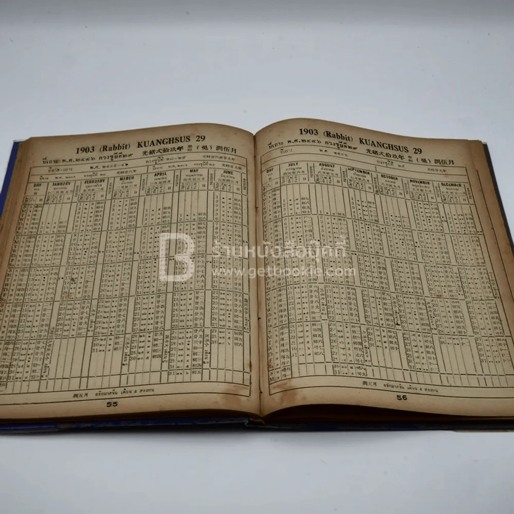 ปฏิทินสากล ไทย-จีน-ฝรั่ง เทียบ 3 ภาษา 75 ปี ตั้งแต่ พ.ศ.2419 ถึง 2493 ค.ศ.1951 ของ ร.เลี่ยมเพ็ชร์รัตน์และช.ประกอบผล รูปที่ 5