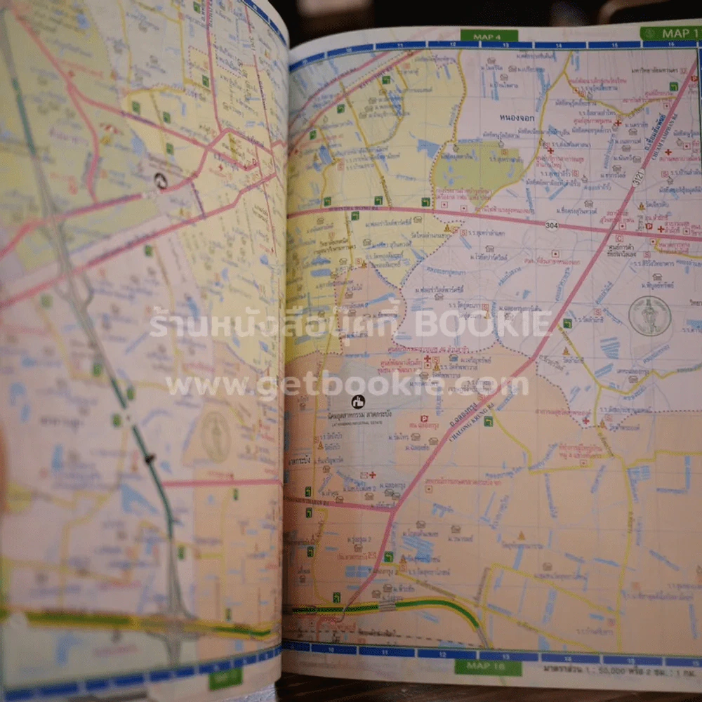 แผนที่ เส้นทางลัดกรุงเทพมหานคร พิมพ์ปีพ.ศ.2549 รูปที่ 2