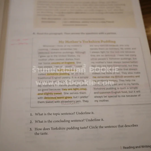 Q: Skills for Success Reading and Writing 3 (ในเล่มมีขีดเขียน) รูปที่ 4
