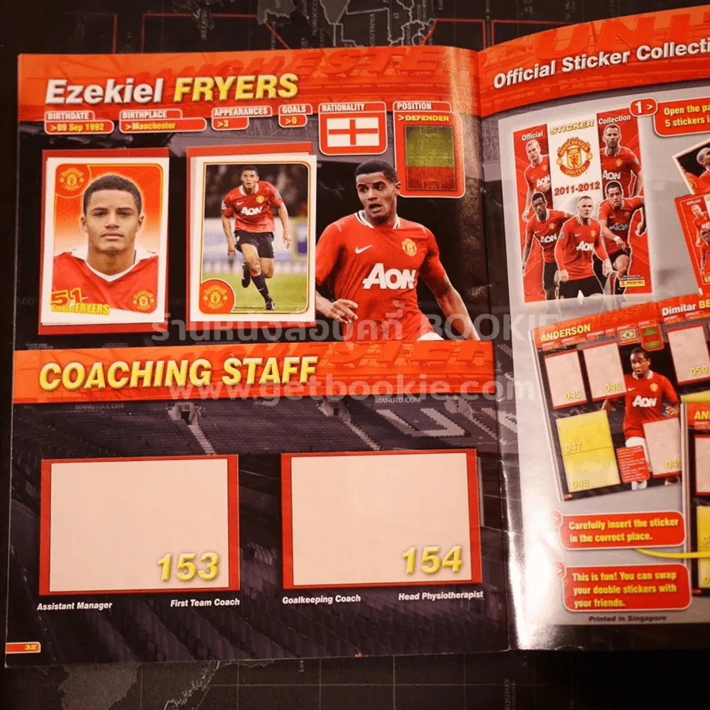Official Sticker Collection 2011 - 2012 MANCHESTER UNITED รูปที่ 5
