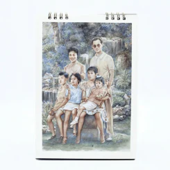 ปฏิทินตั้งโต๊ะ ธ.ไทยพาณิชย์ พ.ศ.2552 พระคู่ขวัญของแผ่นดิน (ด้านในหาย 1 แผ่นเดือน 12 มีรอยขีดเขียน) รูปที่ 7