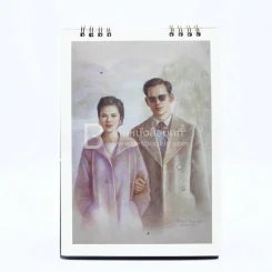 ปฏิทินตั้งโต๊ะ ธ.ไทยพาณิชย์ พ.ศ.2552 พระคู่ขวัญของแผ่นดิน (ด้านในหาย 1 แผ่นเดือน 12 มีรอยขีดเขียน) รูปที่ 8