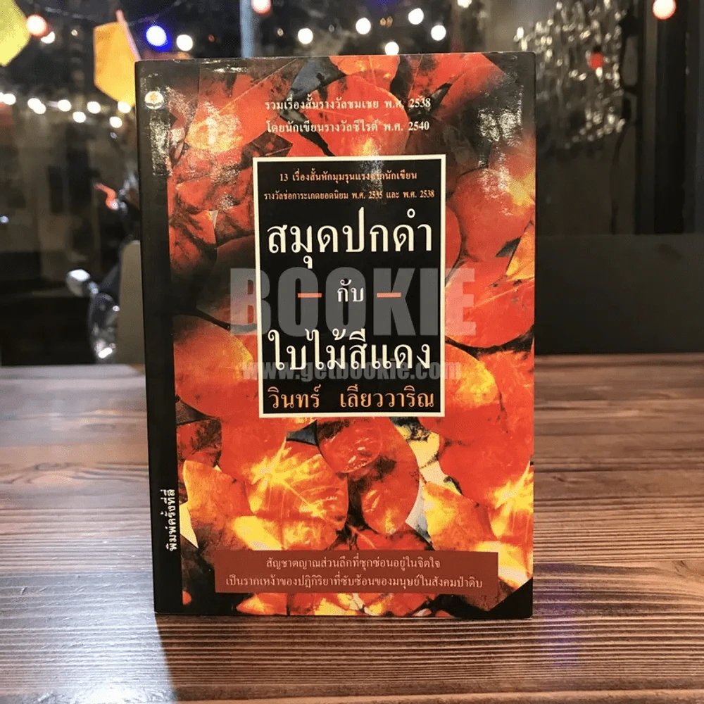 สมุดปกดำกับใบไม้สีแดง - วินทร์ เลียววาริณ รูปที่ 1