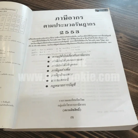ภาษีอากรตามประมวลรัษฎากร 2553 กลุ่มนักวิชาการภาษีอากร (ในเล่มมีเน้นข้อความตามภาพ) รูปที่ 4