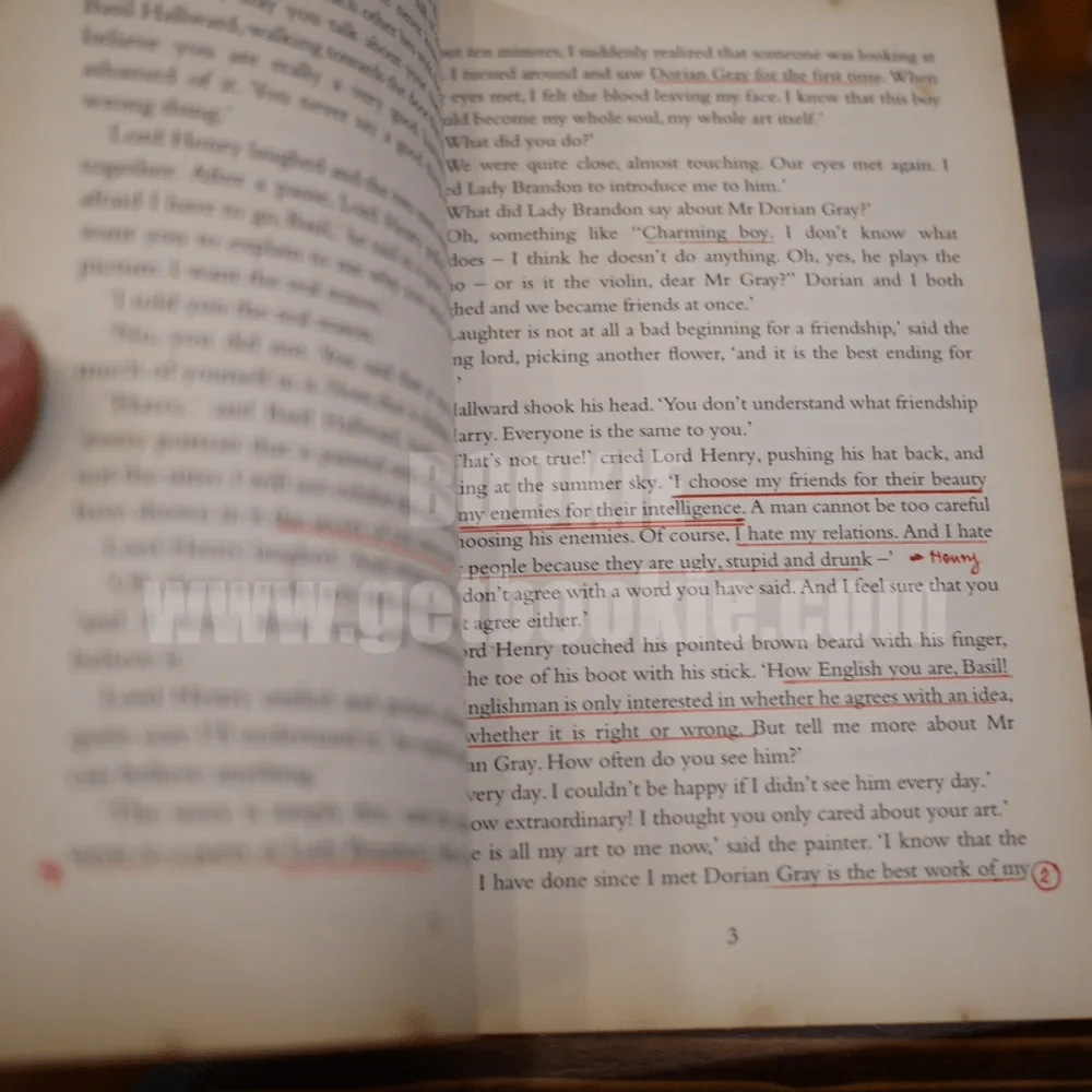The Picture of Dorian Gray - Oscar Wide (มีรอยขีดเขียน) รูปที่ 3