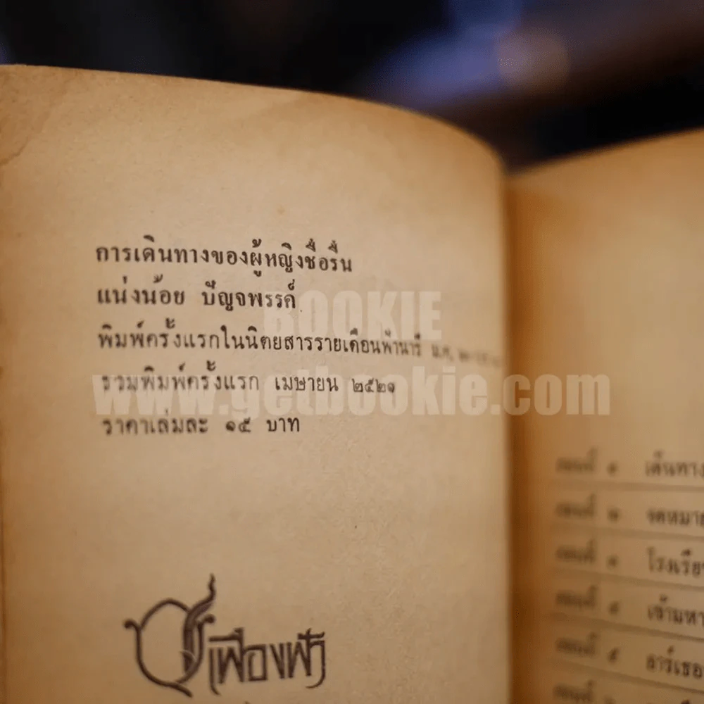 การเดินทางของผู้หญิงชื่อรื่น - แน่งน้อย ปัญจพรรค์ (พิมพ์ครั้งแรก) รูปที่ 4