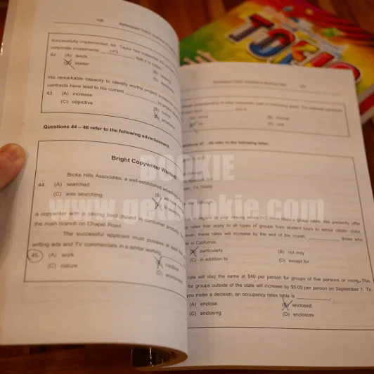 เตรียมสอบ TU-GET -พิชิตข้อสอบ Redesigned Toeic (Parts V-Vll) - Redesigned Toeic Grammar & Reading Tests ขายรวม 3 เล่ม รูปที่ 6