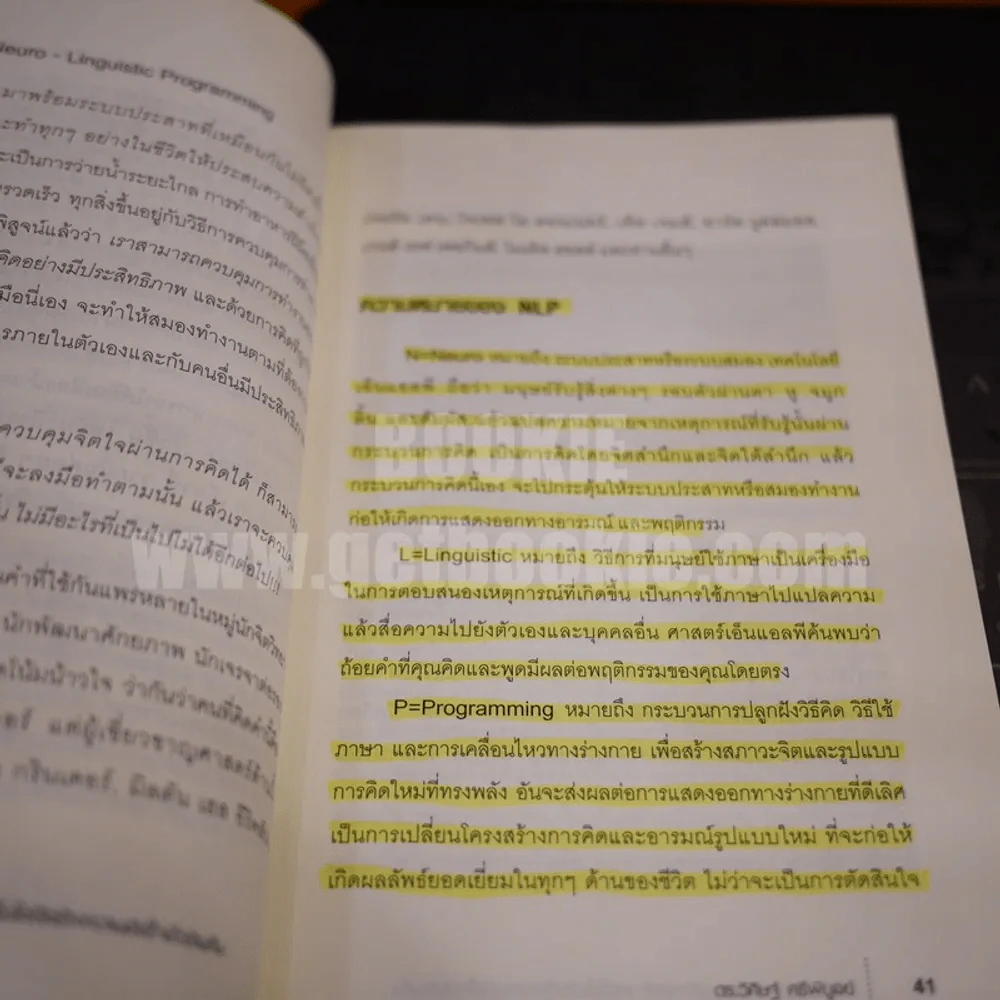 NLP ภาษา สมอง มหัศจรรย์ เทคโนโลยีสร้างความสำเร็จชั่วข้ามคืน - ดร.วิศิษฐ์ ศรีพิบูลย์ รูปที่ 4