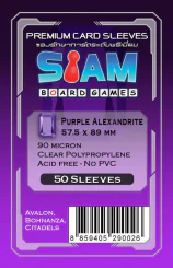 ซองใส่การ์ด 90M 57.5x89 MM Purple Alexandrite (Siam Board Game) รูปที่ 1