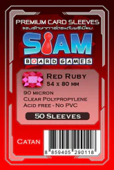 ซองใส่การ์ด 90M 54x80 MM Red Ruby (Siam Board Game) รูปที่ 1