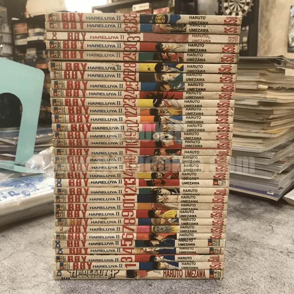Boy Hareluya II 33 เล่มจบ (ขาดเล่ม 2,27) + ภาคแรก เล่มเดียวจบ (สภาพไม่สวยพิจารณาจากภาพก่อนสั่งซื้อ) รูปที่ 2
