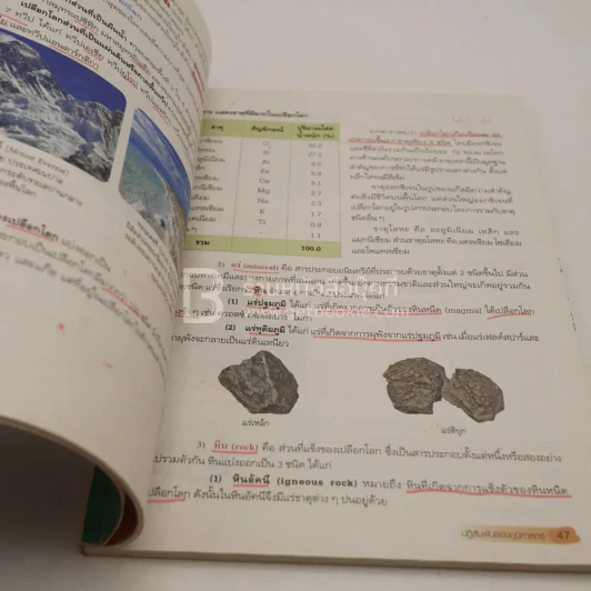 หนังสือเรียน รายวิชาพื้นฐาน ภูมิศาสตร์ ม.4-6 (มีรอยขีดเขียน) รูปที่ 3