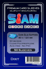 ซองใส่การ์ด 90M 80x120 MM  Dark Blue Sapphire (Siam Board Game) รูปที่ 1