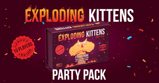 Exploding Kittens Party Pack เปิดออกมามีเสียงแมวร้อง บอร์ดเกม รูปที่ 1