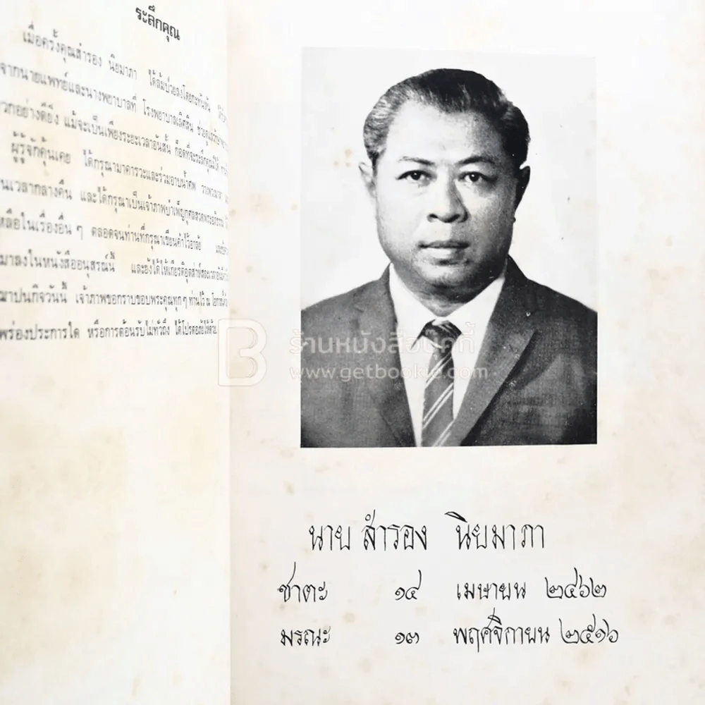อนุสรณ์ในงานฌาปนกิจศพ นายสำรอง นิยมาภา รูปที่ 4
