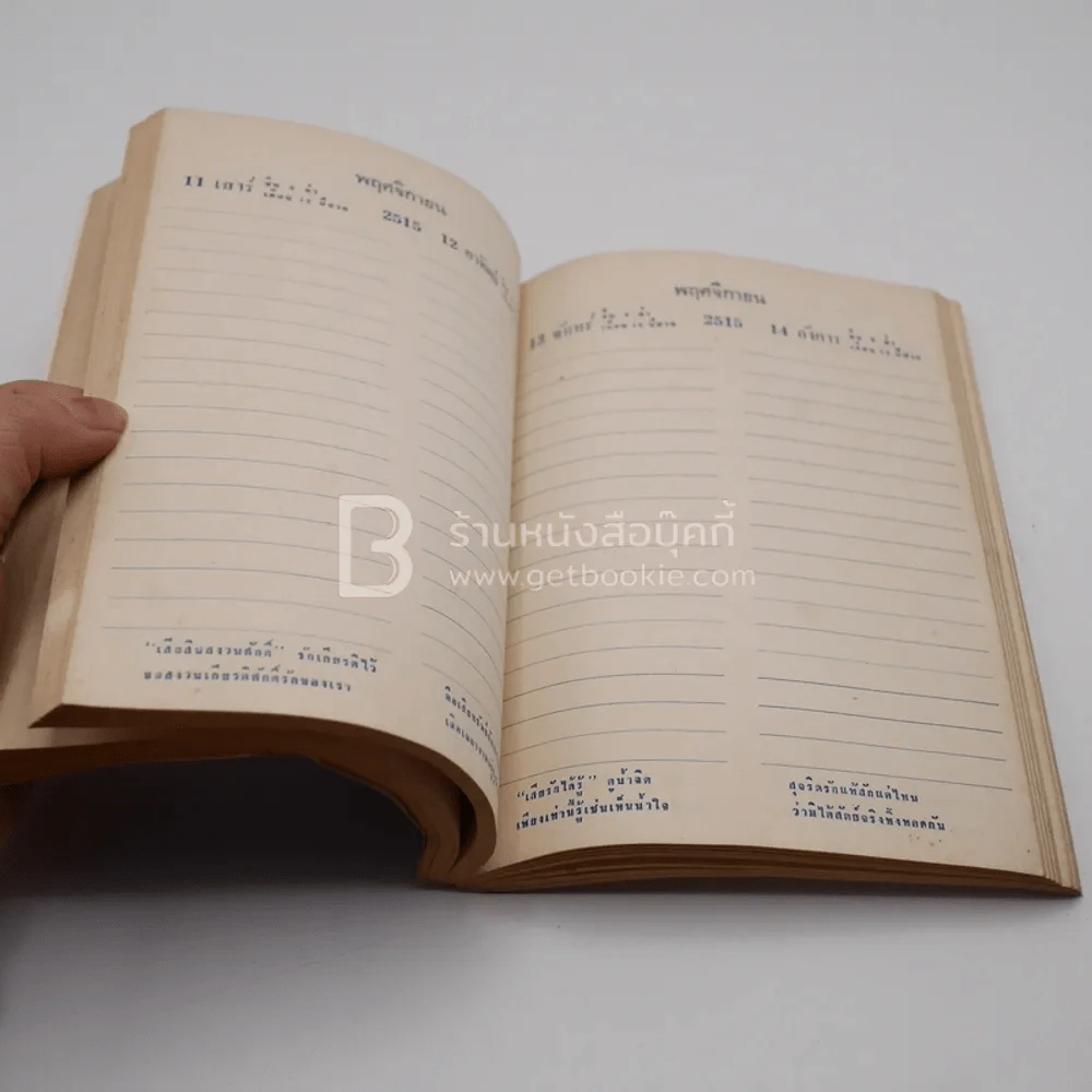 สมุดบันทึกศุลกากร 2515 Customs Diary 1972 รูปที่ 4