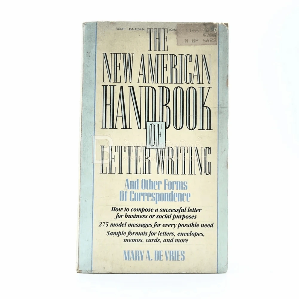 The New American Handbook Of Letter Writing รูปที่ 1