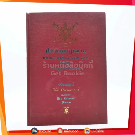 ประมวลกฎหมายแพ่งและพาณิชย์ บรรพ 1-6 อาญา ข้อสัญญาที่ไม่เป็นธรรม ฉบับสมบูรณ์ - พิชัย นิลทองคำ รูปที่ 1