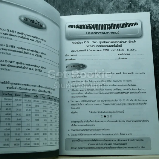 รวมข้อสอบฉบับจริง O-NET ม.6 สุขศึกษาและพลศึกษา ศิลปะ การงานอาชีพและเทคโนโลยี ฉบับรวม 3 พ.ศ. (2551-2553) รูปที่ 9