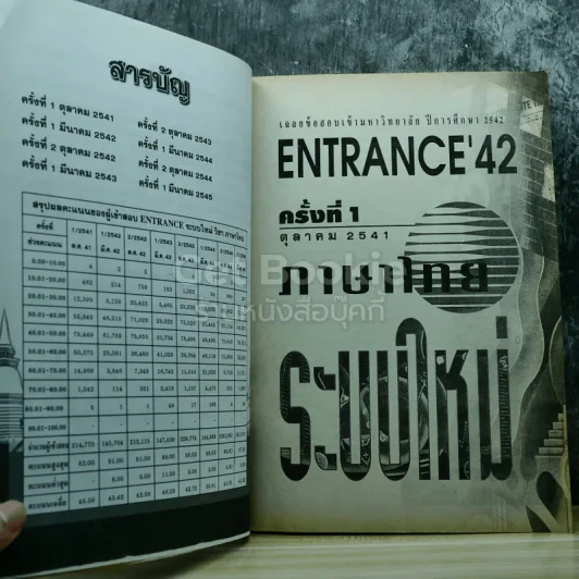 Entrance รวม 8 ครั้ง ระบบใหม่ 2541-2545 ภาษาไทย รูปที่ 5