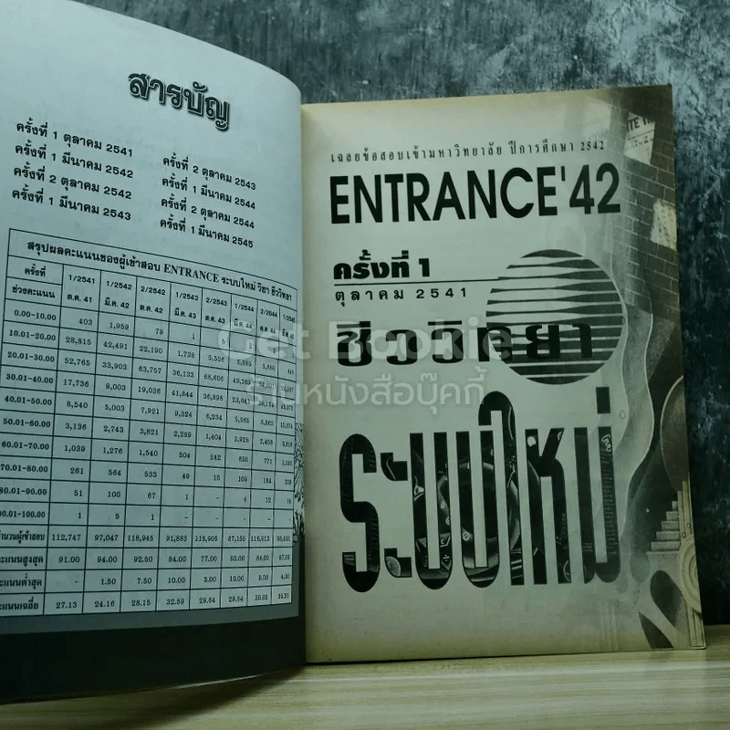 Entrance รวม 8 ครั้ง ระบบใหม่ 2541-2545 ชีววิทยา รูปที่ 6