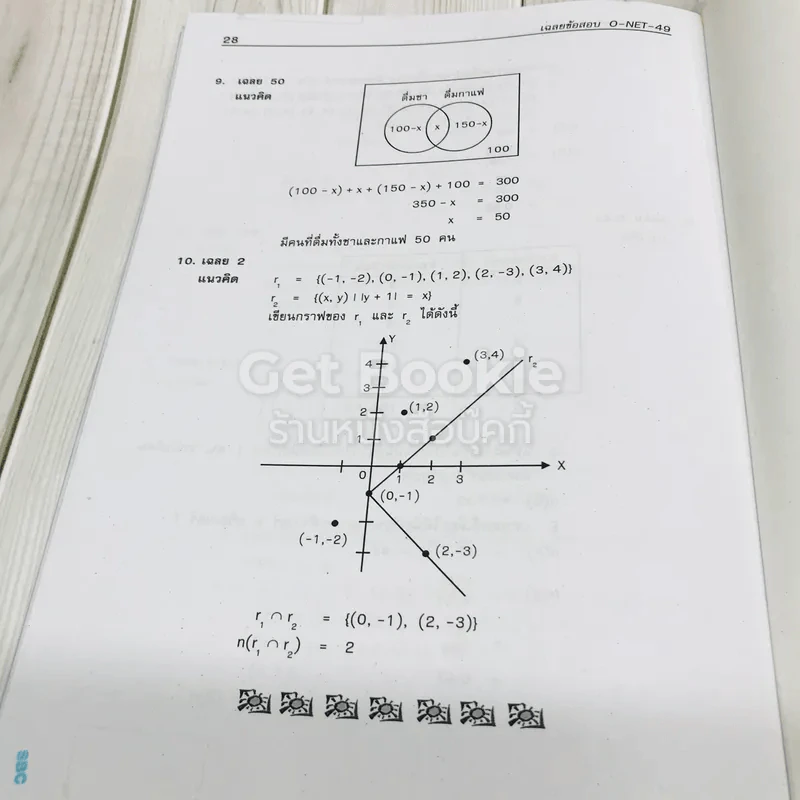 รวมข้อสอบคณิตศาสตร์ O-NET ข้อสอบจริงระดับชั้น ม.6 รูปที่ 14