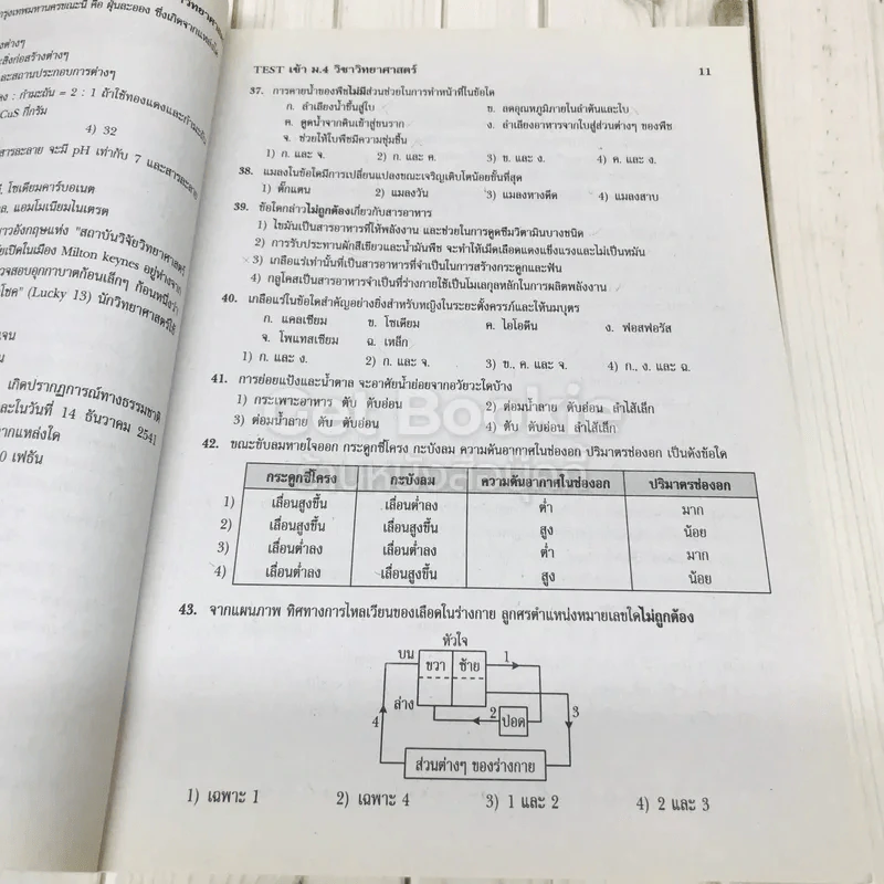 TEST เข้าม.4 วิชาวิทยาศาสตร์ รูปที่ 8
