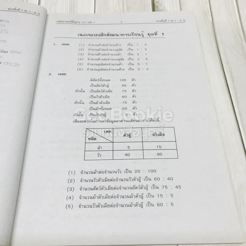 คณิตศาสตร์พื้นฐาน ม.2 เล่ม 1 รูปที่ 13
