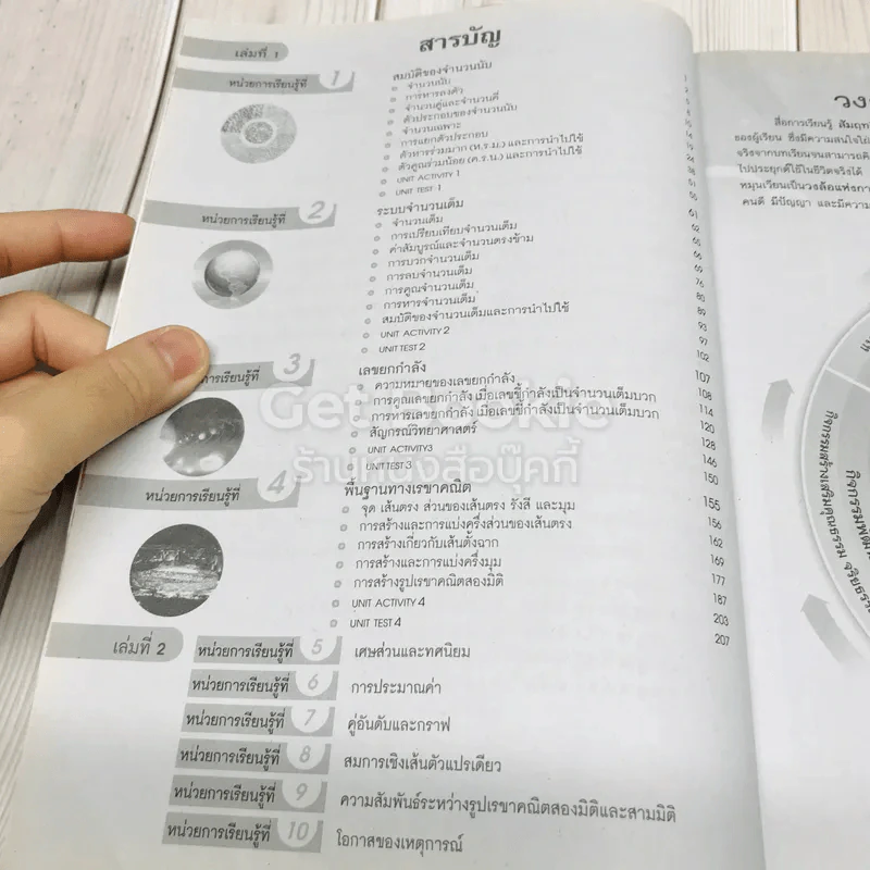 คณิตศาสตร์ ม.1 เล่ม 1 รูปที่ 7