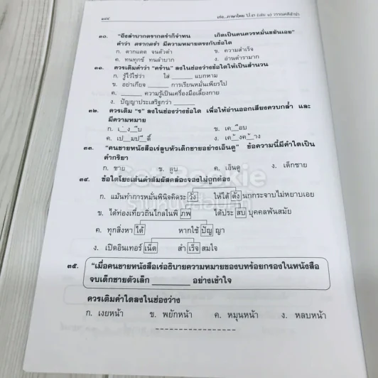 เก่งภาษาไทย ภาษาพาทีและวรรณคดีลำนำ ป.3 เล่ม 1 รูปที่ 11