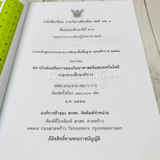 เคมี เล่ม 1 ชั้นมัธยมศึกษาปีที่ 4-6 รูปที่ 5
