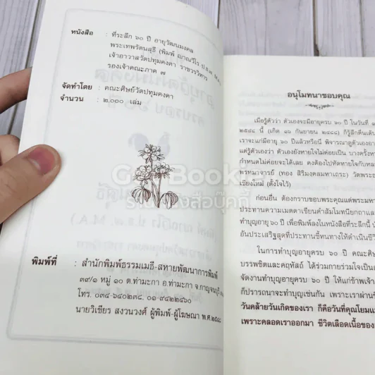 ที่ระลึกอายุวัฒนมงคลครบรอบ 60 ปี พระเทพรัตนสุธี รูปที่ 5