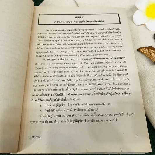 กฎหมายแพ่งและพาณิชย์ว่าด้วยทรัพย์ LAW2001 รูปที่ 11